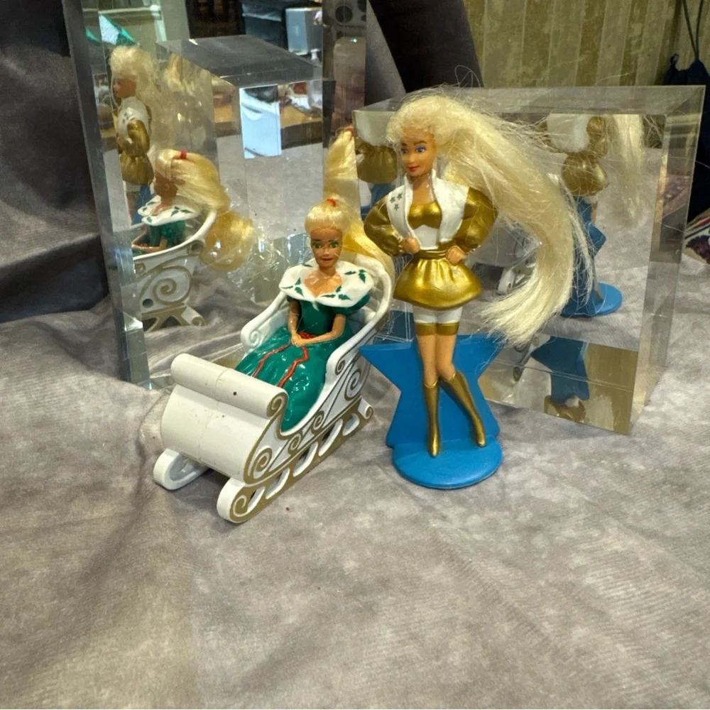 Barbie Christmas‎ sleigh & Star Vintage McDonald’s